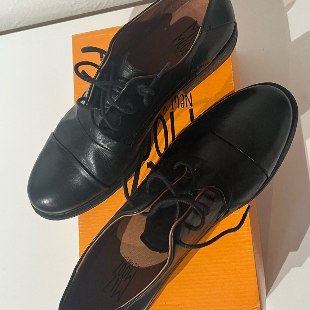 Miz Mooz Black Letty Oxfords - Picture 2 of 5
